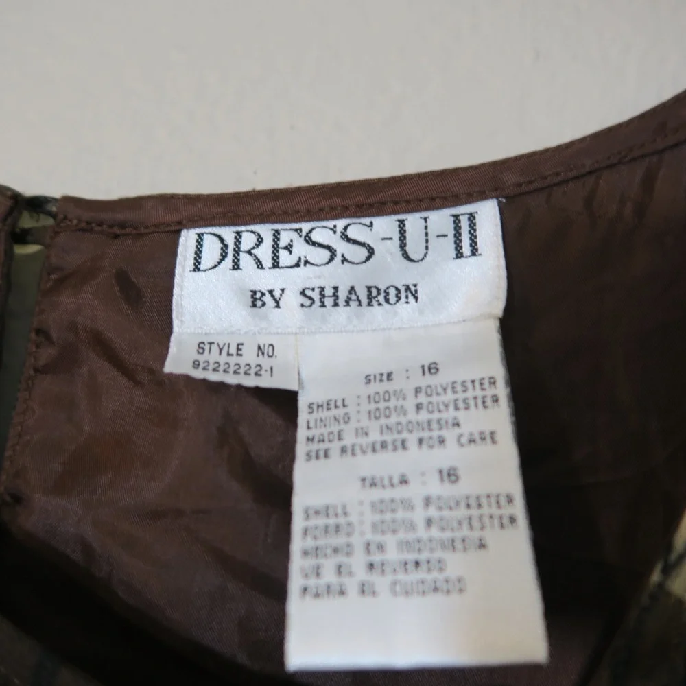 Dress-U-II by Sharon Maxi Dress Artsy Sleeveless‎ Safari
